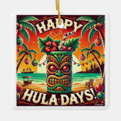 Happy Hula Days Keramisch Ornament (Voorkant)