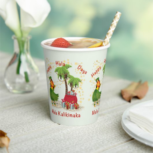 Happy Hula Days Paper Cup Papieren Bekers (Insitu)