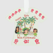 Happy Hula Days Shirt Ornament (achterkant)