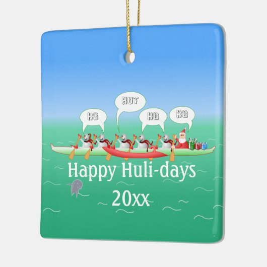 Happy Huli-days Keramisch Ornament (Links)