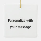 Happy Huli-days Keramisch Ornament (Achterkant)