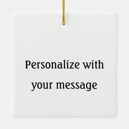 Happy Huli-days Keramisch Ornament (Achterkant)