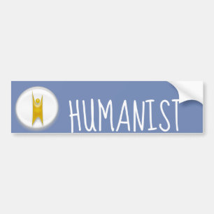 Happy Human Humanist Bumpersticker
