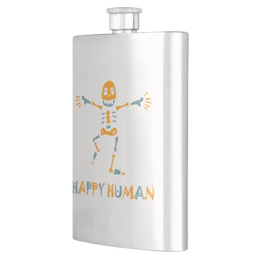 Happy human skeleton flacon (Links)