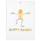 Happy human skeleton klembord (Achterkant)