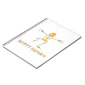 Happy human skeleton notitieboek (Linkerzijde)