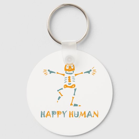 Happy human skeleton sleutelhanger (Voorkant)