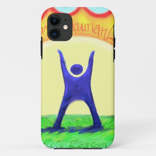 Happy HumanLight.jpg Case-Mate iPhone Case (Achterkant)