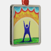 Happy HumanLight Metalen Ornament (Rechts)