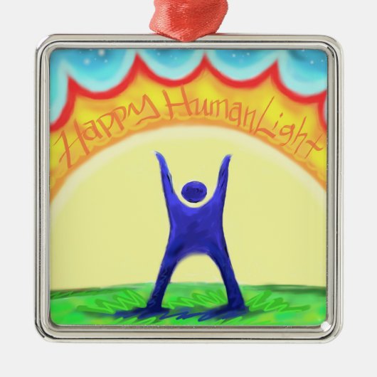 Happy HumanLight Metalen Ornament (Voorkant)