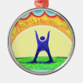 Happy HumanLight Metalen Ornament (Voorkant)