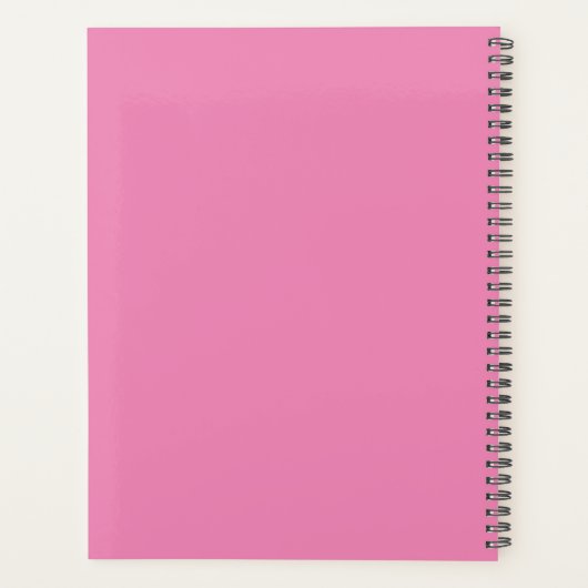 Happy Hummingbird Bright Pink Coneflowers Planner (Achterkant)