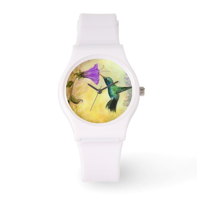 Happy Hummingbird Watch Horloge (Voorkant)