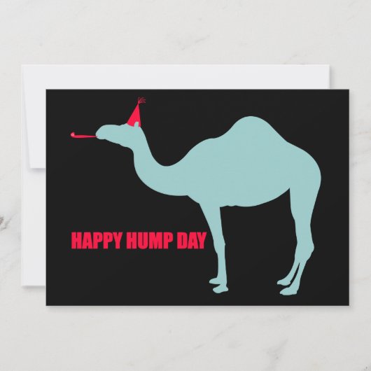 Happy Hump Day Camel Invitations Kaart (Voorkant)