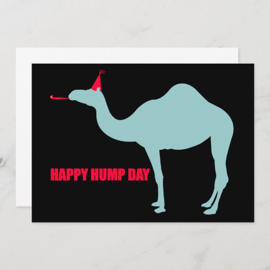 Happy Hump Day Camel Invitations Kaart (Voorkant / Achterkant)