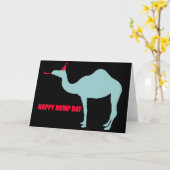Happy Hump Day Camel Wenskaart Kaart (Gele Bloem)