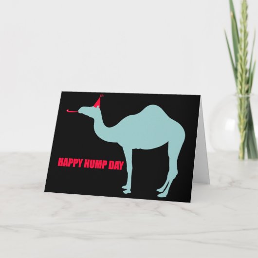Happy Hump Day Camel Wenskaart Kaart (Voorkant)