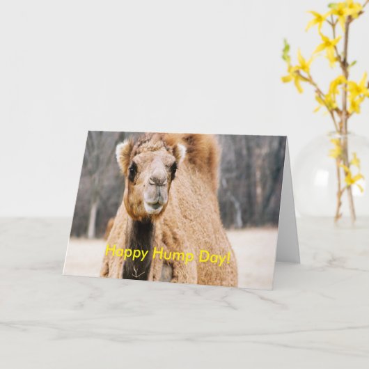 Happy Hump Day Kaart (Gele Bloem)