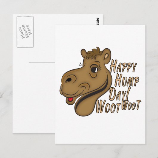 Happy Hump Day Woot Briefkaart (Voorkant / Achterkant)