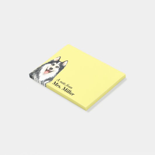 Happy Husky Personalized Notes (Schuin)