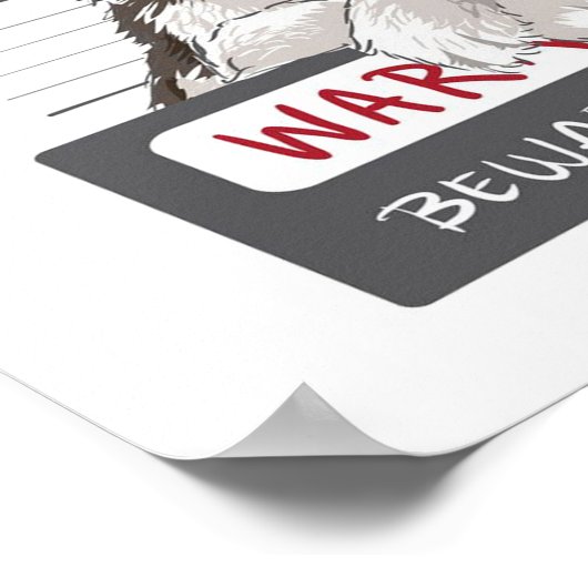 Happy husky poster (Hoek)