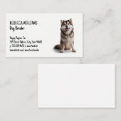 Happy Husky Sitting | Dieren Visitekaartje (Voorkant / Achterkant)