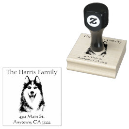 Happy Husky Specialized Rubber Stamp Rubberstempel
