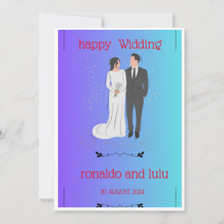 HAPPY HUWELIJK KAART