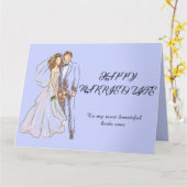 Happy huwelijksleven kaart (Gele Bloem)