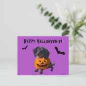 Happy HWeenie Dachshund Wiener Dog Funny Briefkaart (Staand voorkant)