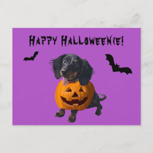 Happy HWeenie Dachshund Wiener Dog Funny Briefkaart
