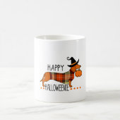 Happy Hweenie Funny Dog Herfst Halloween Cute Da Koffiemok (Center)