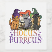 Happy Hwiener Funny Halloween Daschund Weiner Wijn Etiket (Enkel label)