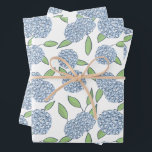 Happy Hydrangea Gift Wrap Inpakpapier Vel<br><div class="desc">Deze doodled hortensia bloemen voegen een preppy flair toe aan je cadeau.</div>