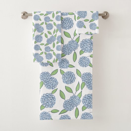 Happy Hydrangea Preppy College of Housewarming Bad Handdoek (Insitu)