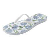 Happy Hydrangeas Iets Blauw Bruiloft Weekend Teenslippers (Schuin)