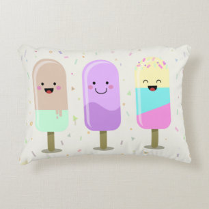 Happy Ice Cream glimlachend bars en popsicles Accent Kussen