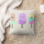 Happy Ice Cream glimlachend bars en popsicles Kussen (Deken)