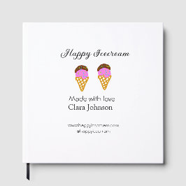 Happy Icecream add name website social media  Gastenboek