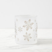 Happy Iced Gingerbread Man Frosted Snowflakes Mok (Center)