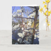 Happy Imbolc (bloesem van sleedoorn) Kaart (Gele Bloem)