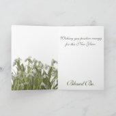Happy Imbolc Snowdrops Feestdagen Kaart (Binnen)