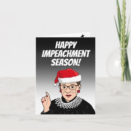 Happy Impeachment Season from RBG Kaart (Voorkant)