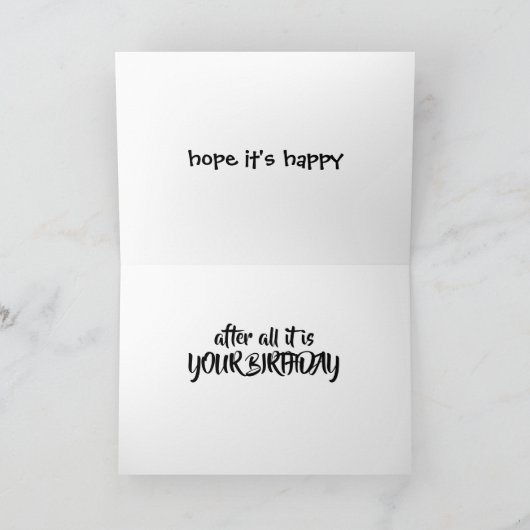 HAPPY IN HAMMOCK **VERJAARDAG** KAART (Binnen)