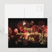 Happy Independence Day 1 juli Briefkaart (Voorkant / Achterkant)