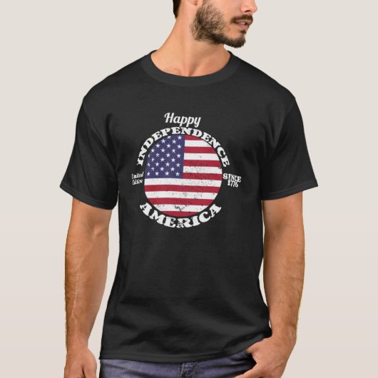Happy Independence Day 4 juli 1776 Me T-shirt (Voorkant)