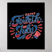 Happy Independence Day 4 juli Kinder peuter Poster (Voorkant)