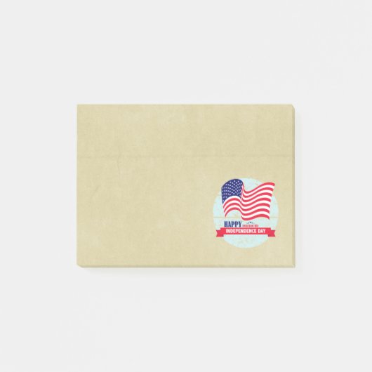 Happy Independence Day American Flag Illustration Post-it® Notes (Voorkant)