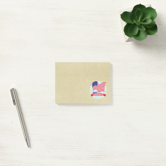 Happy Independence Day American Flag Illustration Post-it® Notes (Kantoor)