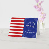 Happy Independence Day Amerika Folie Wenskaart (Orchidee)